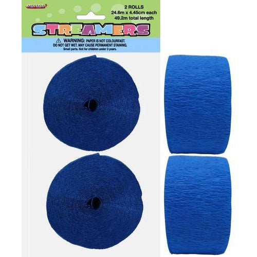 Crepe Streamers Royal Blue 2 x 24m Default Title