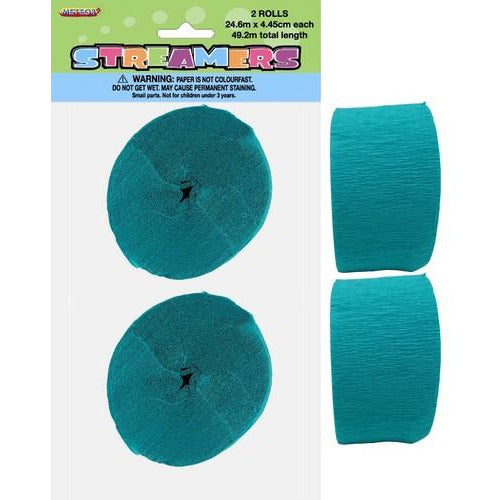 Crepe Streamers Caribbean Teal 2x24m Default Title