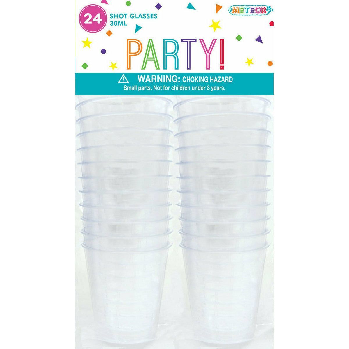 Shot Glasses Clear - 30ml 24 Pack 1 Piece - Dollars and Sense