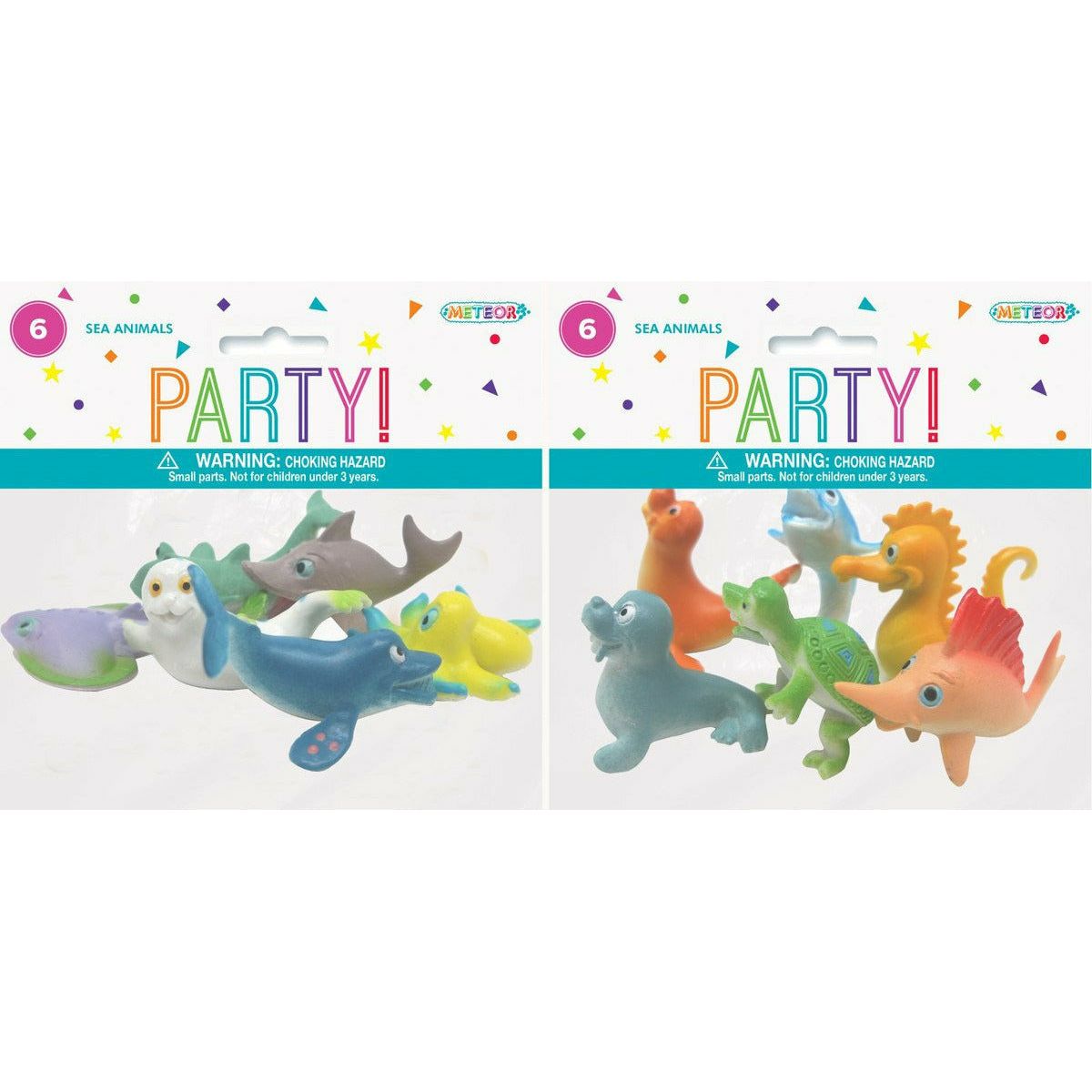 Sea Animals Assorted - Party Favors 6Pk - Dollars and Sense