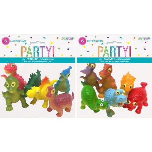 Baby Dinosaurs Assorted - Party Favors 6Pk - Dollars and Sense
