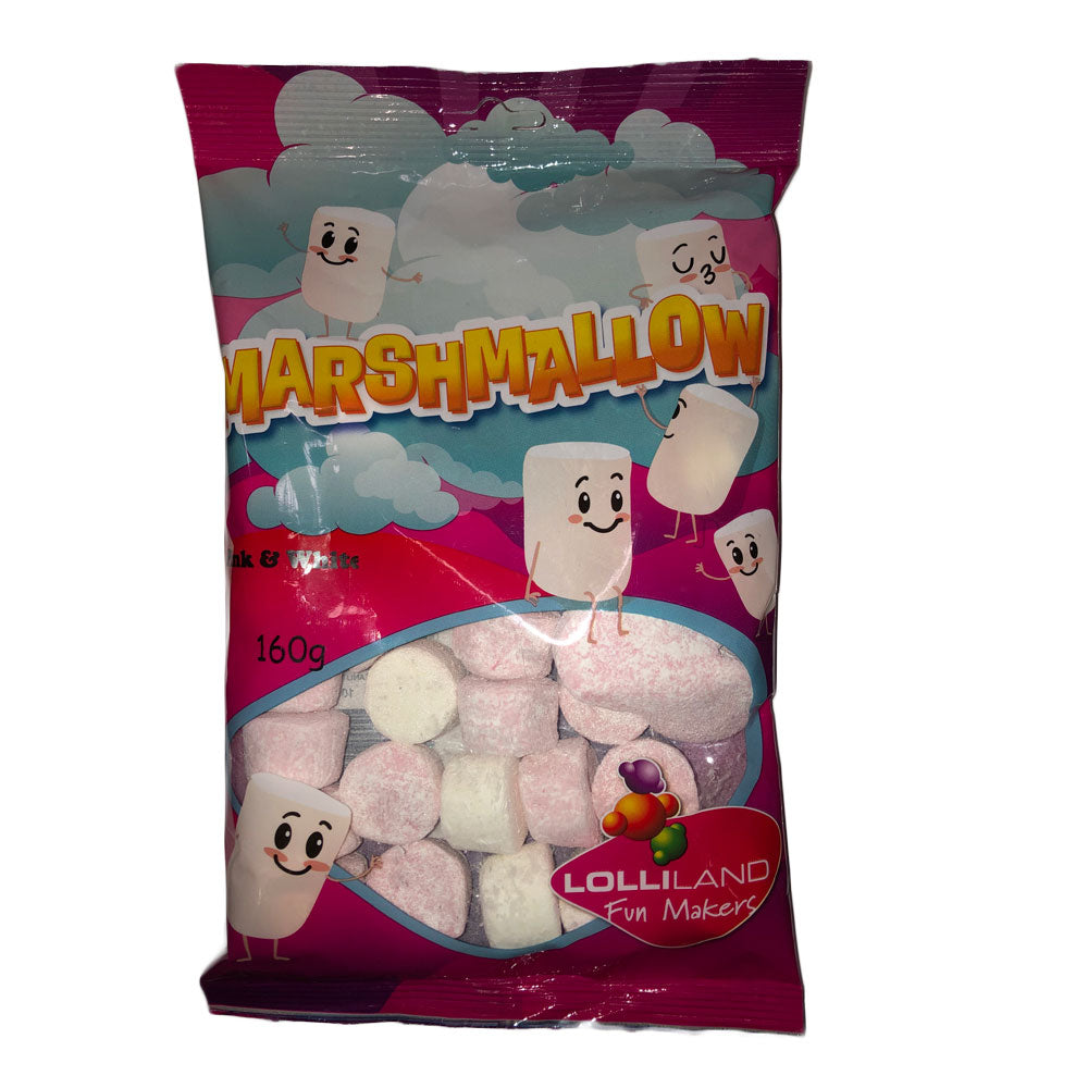 Lolliland Marshmallows Pink and White - 160g