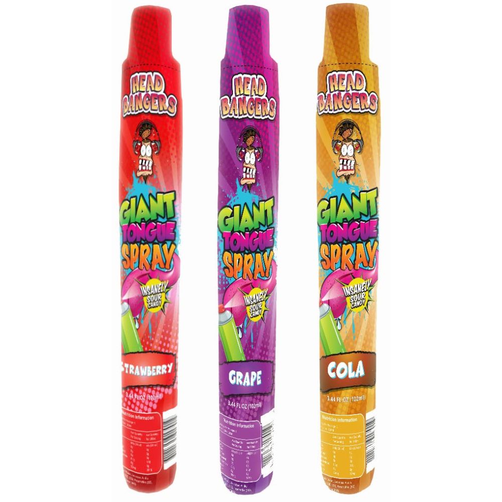 Head Bangers Mega Candy Spray - 1pce Assorted