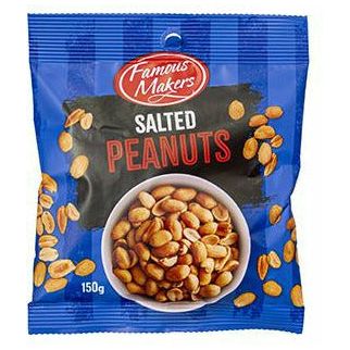 Famous Makers Salted Peanuts - 150g - Dollars and Sense