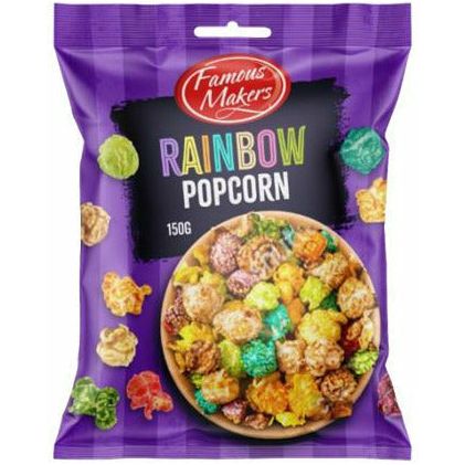 Famous Makers Rainbow Popcorn - 150g - Dollars and Sense