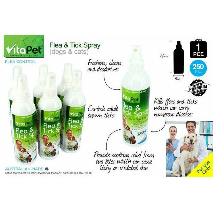 Flea and Tick Spray Dogs and Cats - 250ml 1 Piece - Dollars and Sense