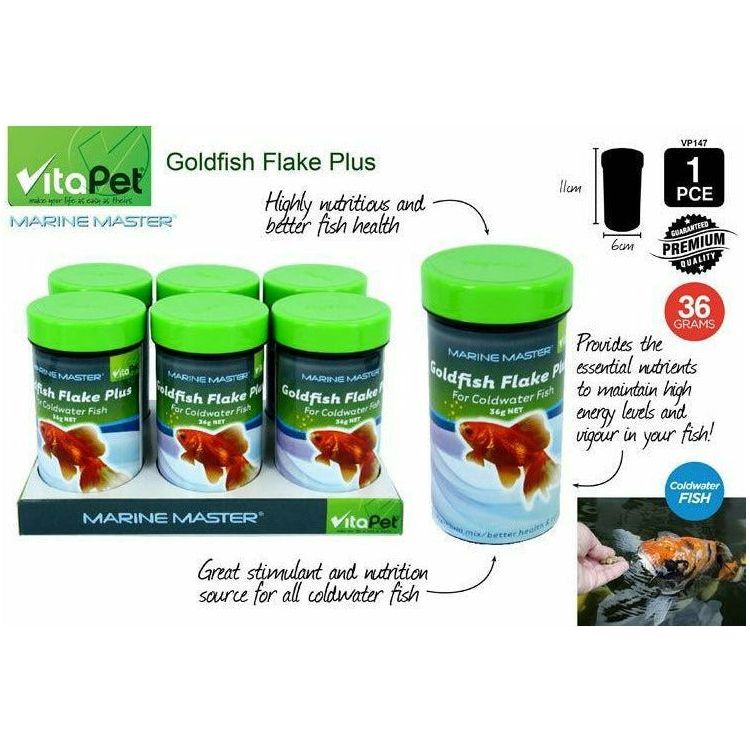 Goldfish Flake Plus - 11x6cm 36g 1 Piece - Dollars and Sense