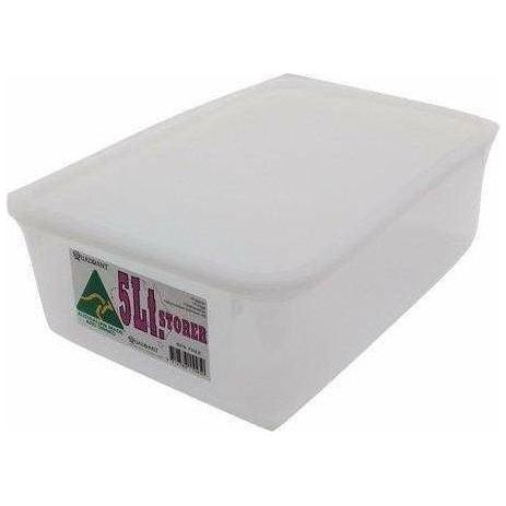 5L Plastic Quadrant Storage Tob Container - Dollars and Sense
