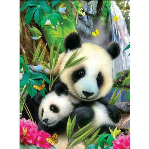 Diamond Art Kit 30x30cm 2 Pandas - Dollars and Sense