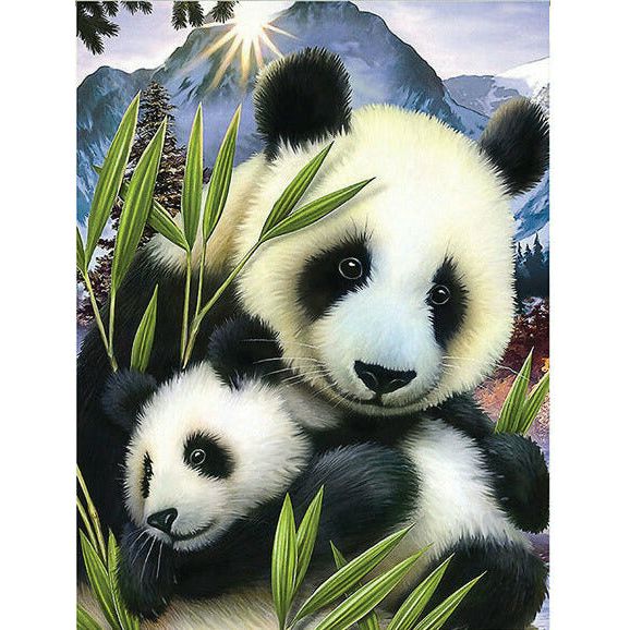 Diamond Art Kit Pandas 30x40cm - Dollars and Sense