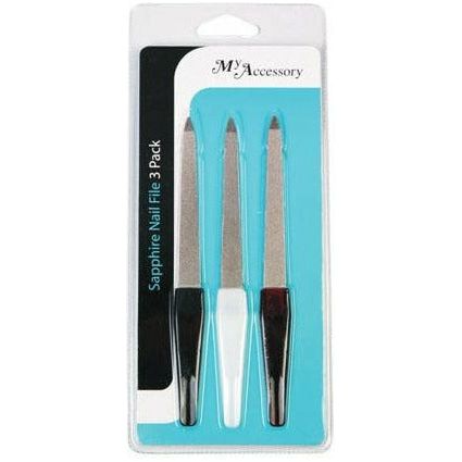 Sapphire Nail File - 3 Pack 1 Piece - Dollars and Sense