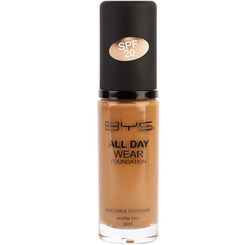 BYS All Day Wear Foundation 08 Warm Tan - Dollars and Sense