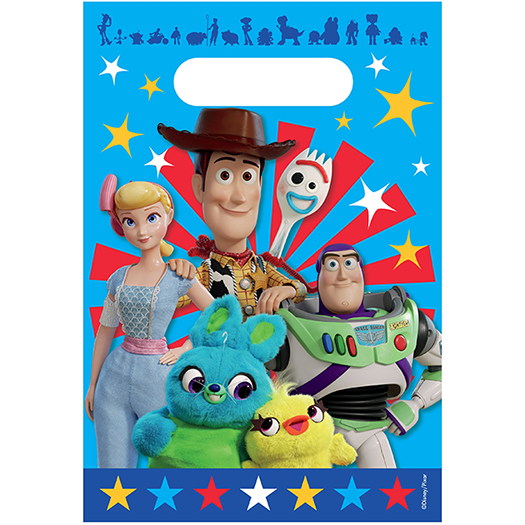 Toy Story 4 Loot Bags Plastic - 24x16cm 8 Pack Default Title