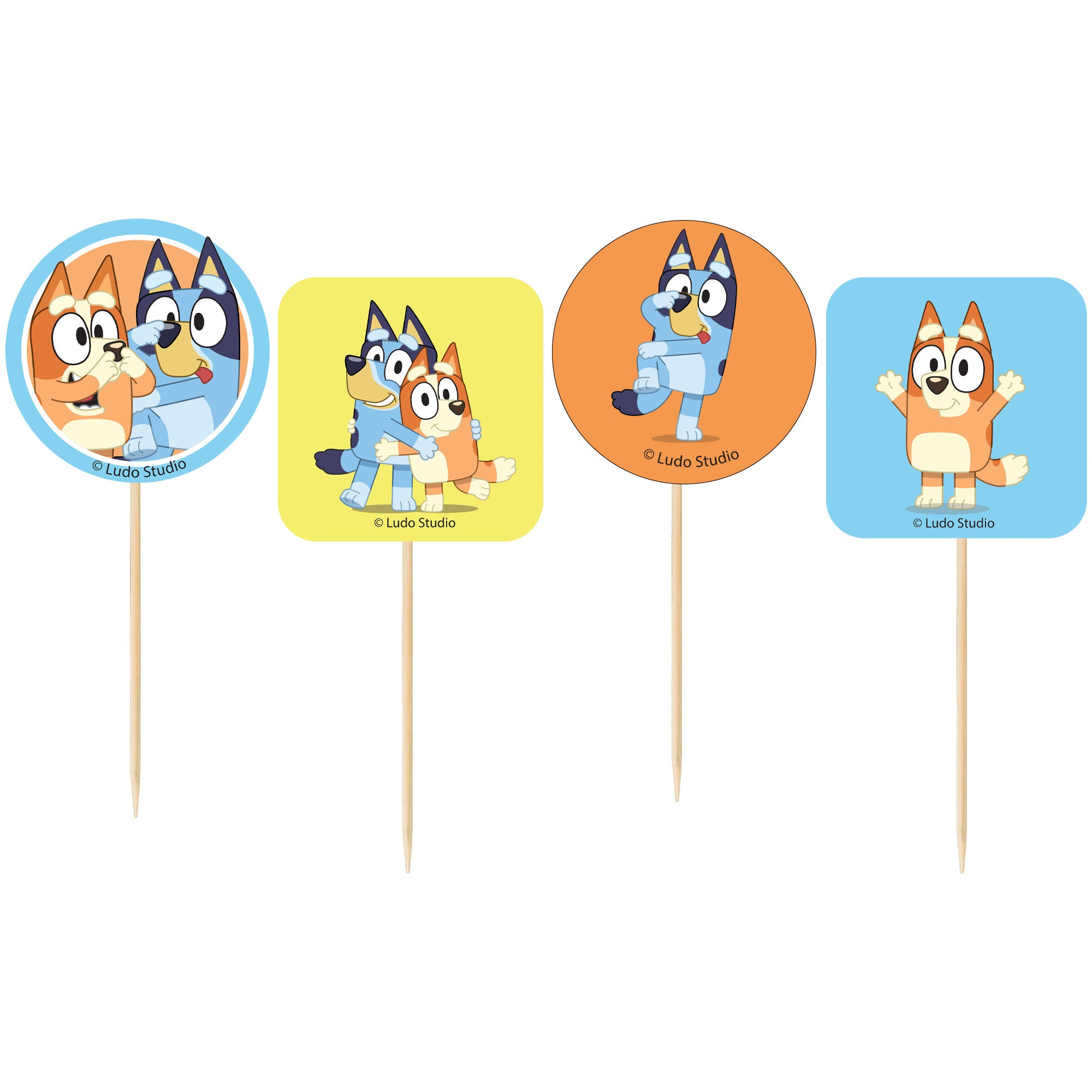 Bluey Cupcake Picks - 7cm 24 Pack Default Title