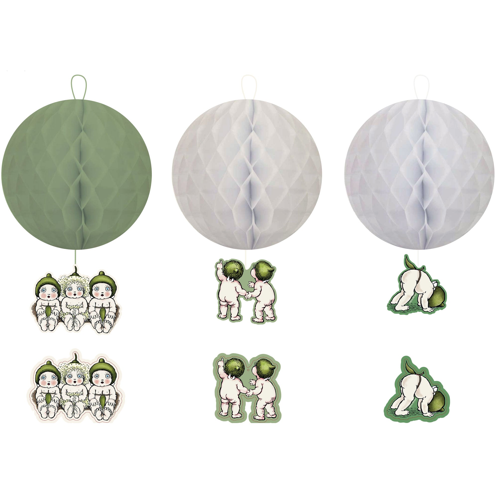 May Gibbs Honeycomb Hanging Decorations - 25cm 3 Pack Default Title