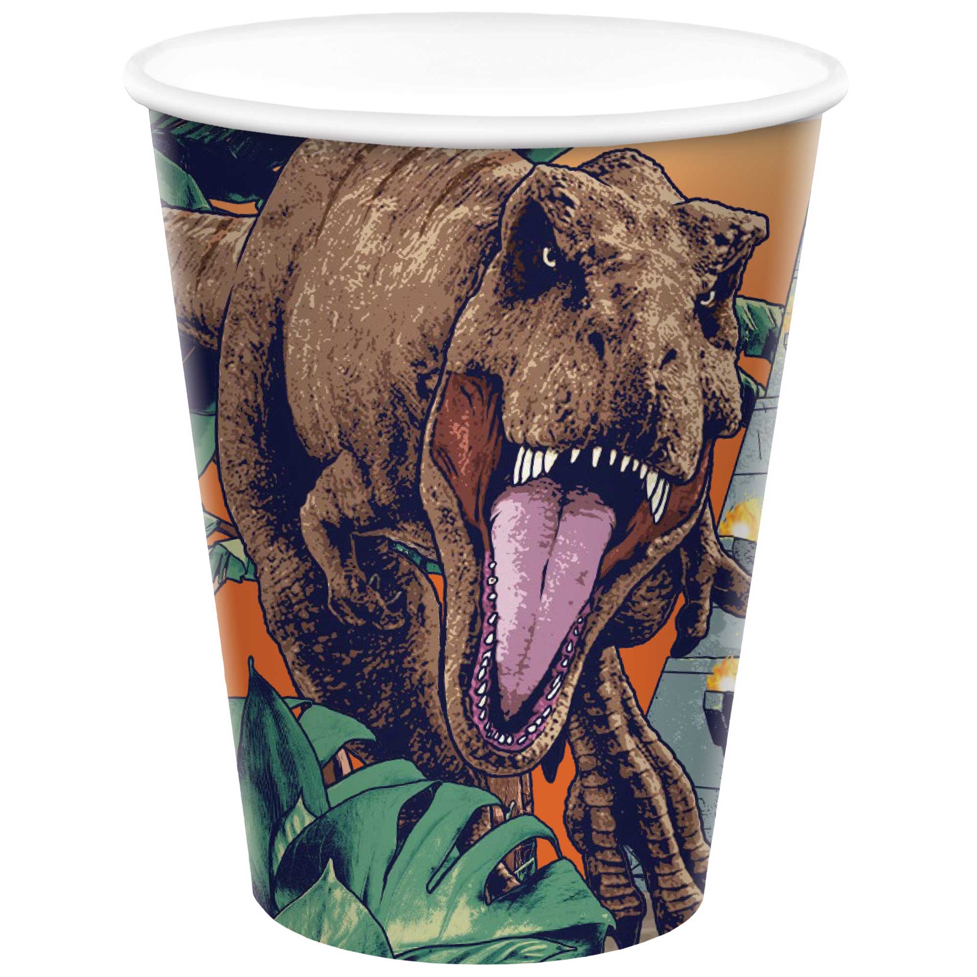 Jurassic Into The Wild Paper Cups - 266ml 8 Pack Default Title
