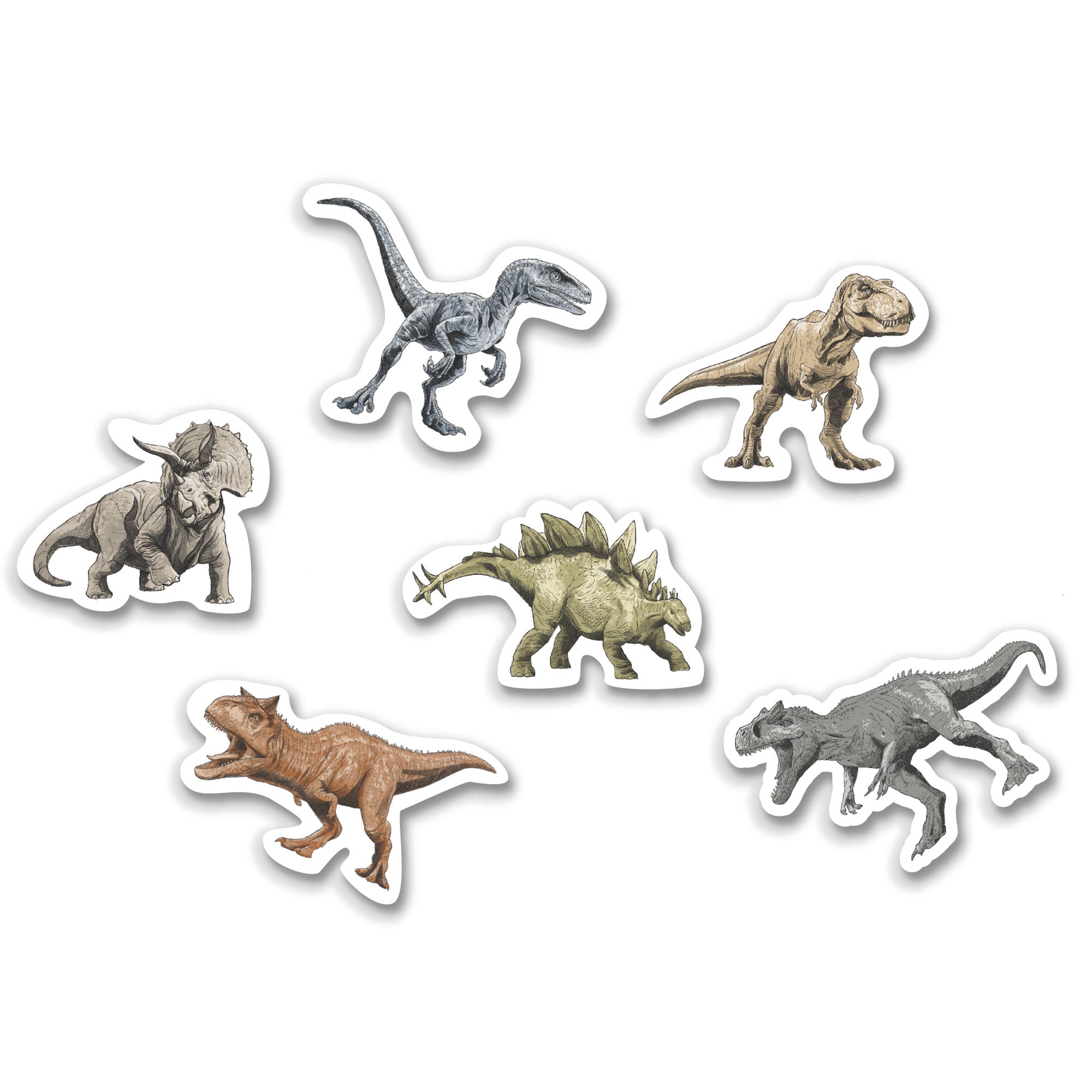 Jurassic Into The Wild Shaped Erasers - 6 Pack Default Title