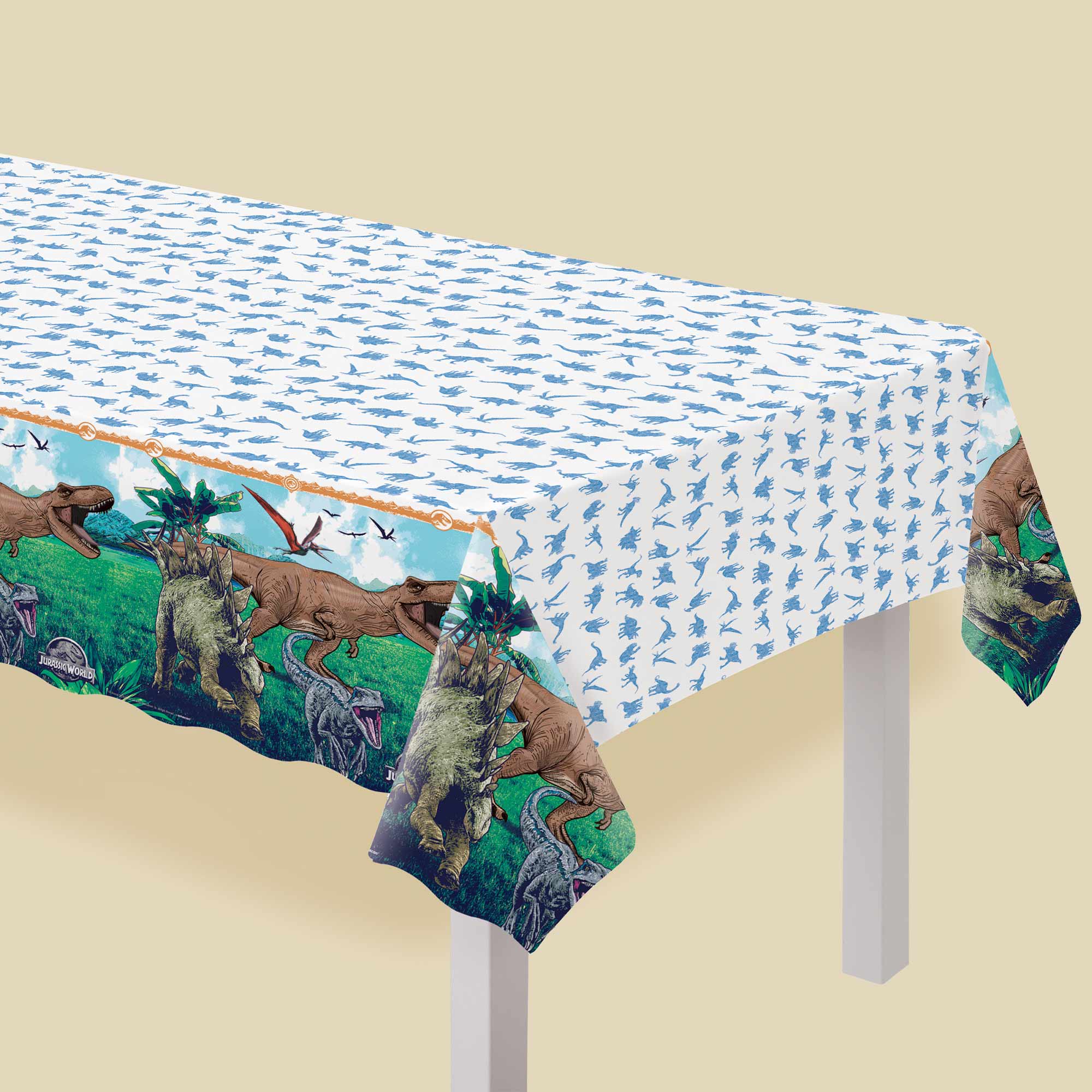 Jurassic Into The Wild Paper Tablecover - 137x243cm Default Title