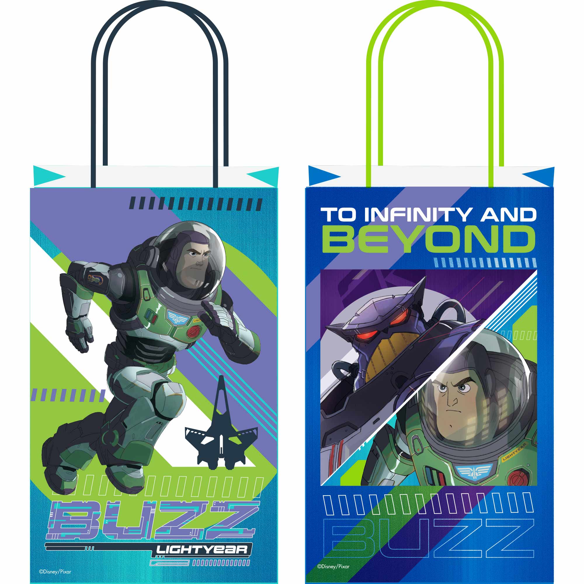 Buzz Lightyear Paper Kraft Bags - 21x13x8cm 8 Pack Default Title