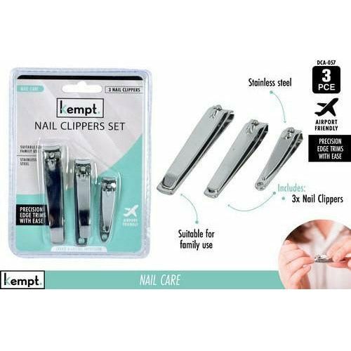 Nail Clippers - 5,7 and 8cm 3 Piece Set - Dollars and Sense