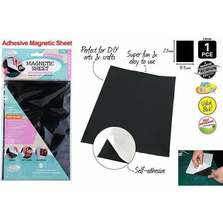 Self-adhesive Magnectic Sheet - 23x15.5cm 1 Piece - Dollars and Sense