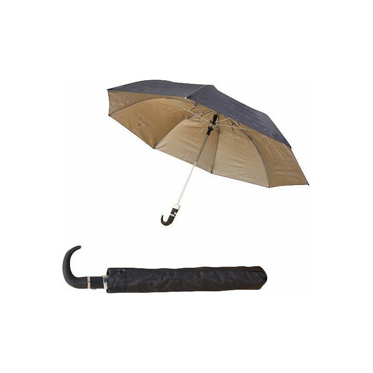 Black Automatic Compact Hook Umbrella - 53x90cm 1 Piece - Dollars and Sense