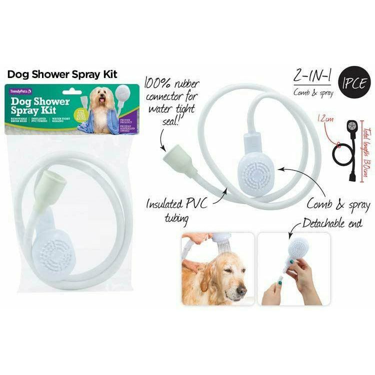 Dog Shower Spray Kit with Removable Brush - 130cm 1 Piece - Dollars and Sense