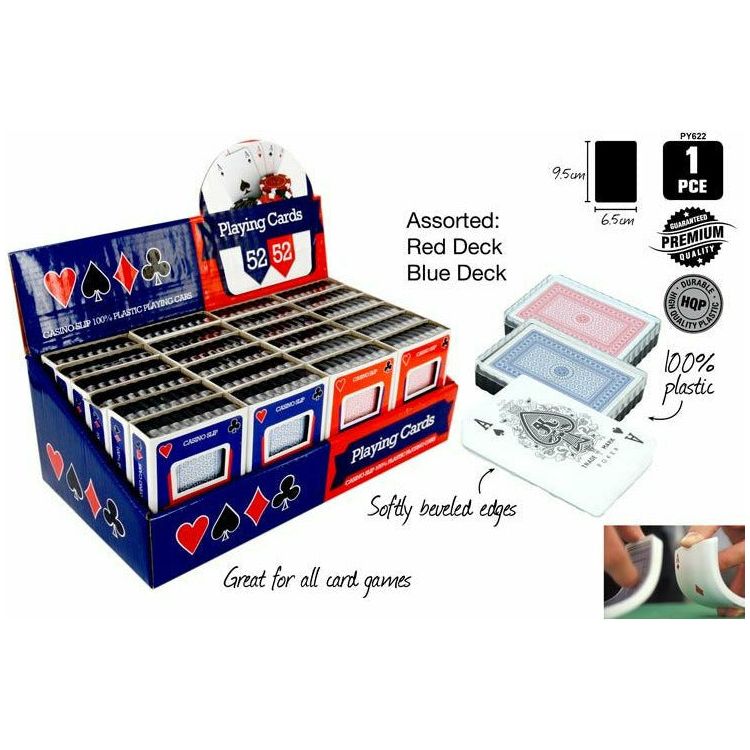 Playing Cards with Case - 6.5x9.5cm 1 Pack Assorted - Dollars and Sense