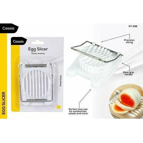 White Egg Slicer Durable - 1pce - Dollars and Sense
