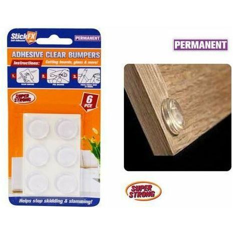 Clear Bumpers Self Adhesive Permanent - 2cm 6 Piece - Dollars and Sense