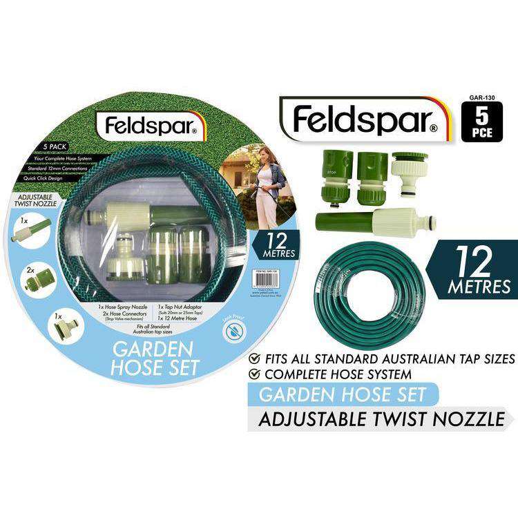 Buy Complete Garden Hose Set with Fittings 12m 5pcs | Dollars and Sense