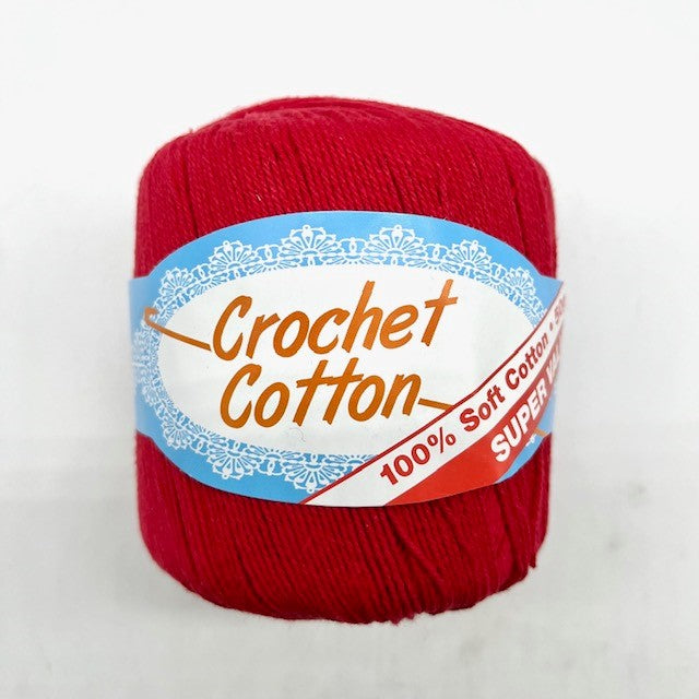 Crochet Cotton Red - Dollars and Sense