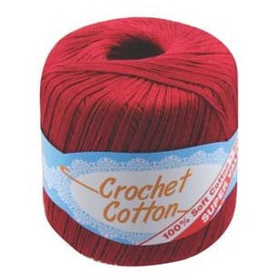 Crochet Cotton Burgandy - Dollars and Sense