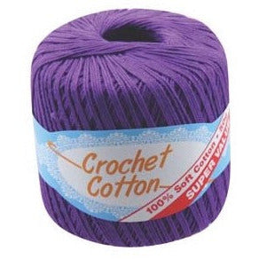 Crochet Cotton Purple - Dollars and Sense