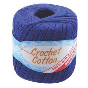 Crochet Cotton Royal Blue - Dollars and Sense