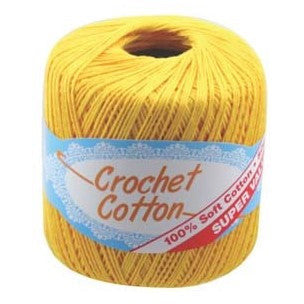 Crochet Cotton Golden Yellow - Dollars and Sense