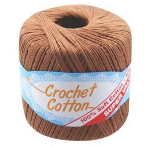 Crochet Cotton Brown - Dollars and Sense