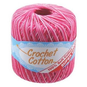 Crochet Cotton Multi-Pink - Dollars and Sense