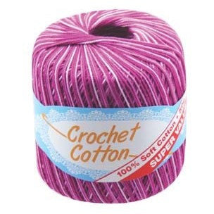Crochet Cotton Multi-Plum - Dollars and Sense