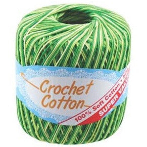 Crochet Cotton Multi-Green - Dollars and Sense