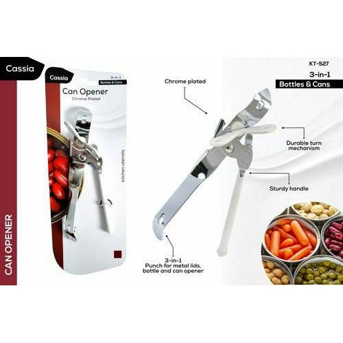 Can Opener Multi Function with Handle - 1 Piece - Dollars and Sense