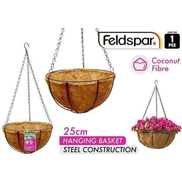 Buy Hanging Planter with Coconut Liner 25cm | Dollars and Sense