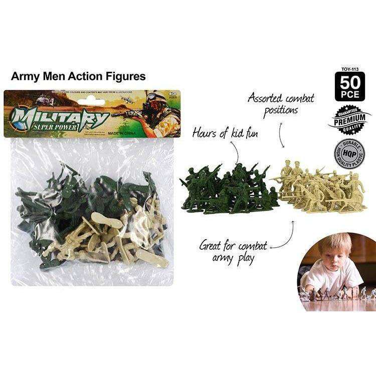 Army Men 50 pcs - Dollars and Sense