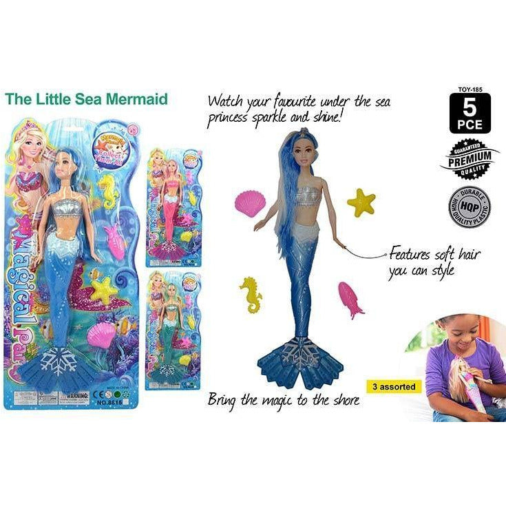 Mermaid Doll Bendable 35cm
