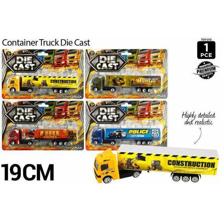 Die Cast Container Trucks Assorted - Dollars and Sense