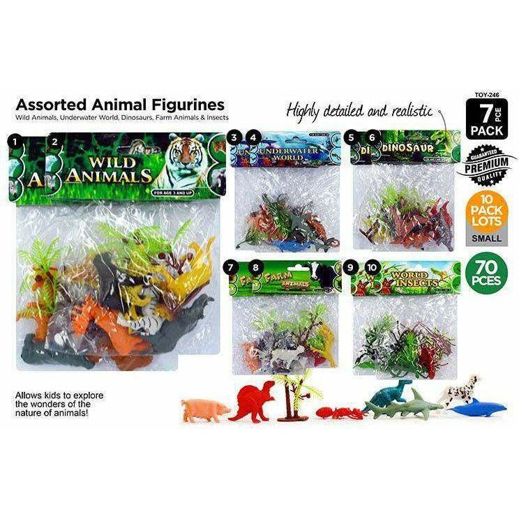 Animals Farm Sea Jungle Dino Insect 7pce - Dollars and Sense