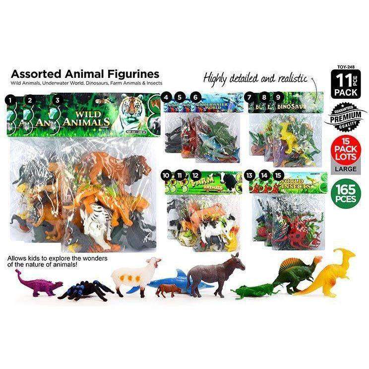 Animals Farm-Sea Jungle Dino Insect 11pce - Dollars and Sense