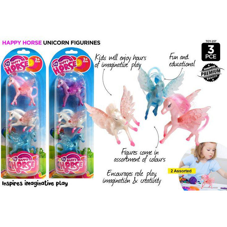 3pce Unicorn Toys