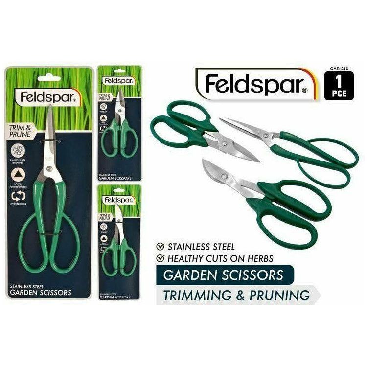 Stainless Steel Garden Scissors - 1 Piece 3 Assorted Types - Dollars and Sense