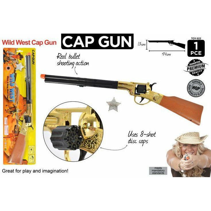 Wild West Cap Gun Rifle Toy 54cm